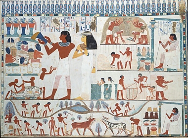 Scene from the tomb of Nakht (TT 52)